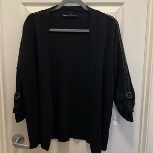 White House Black Market Ball Chain cover up. Black. GUC. Size Large.